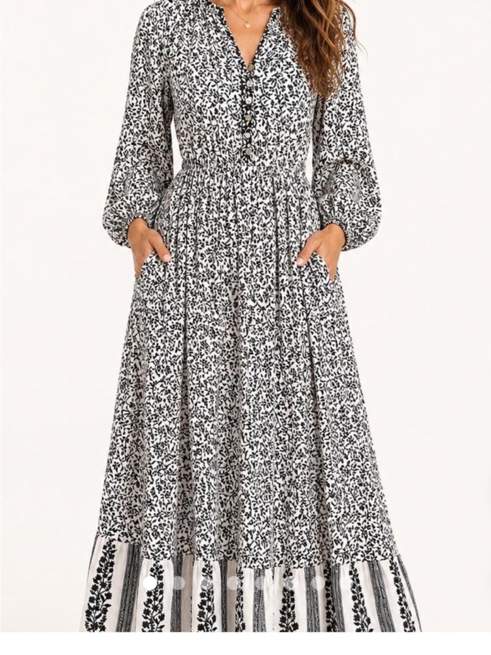 Faherty Cotton Vintage Flair Floral Maxi Western Boho Cottage Farm Prairie Coque